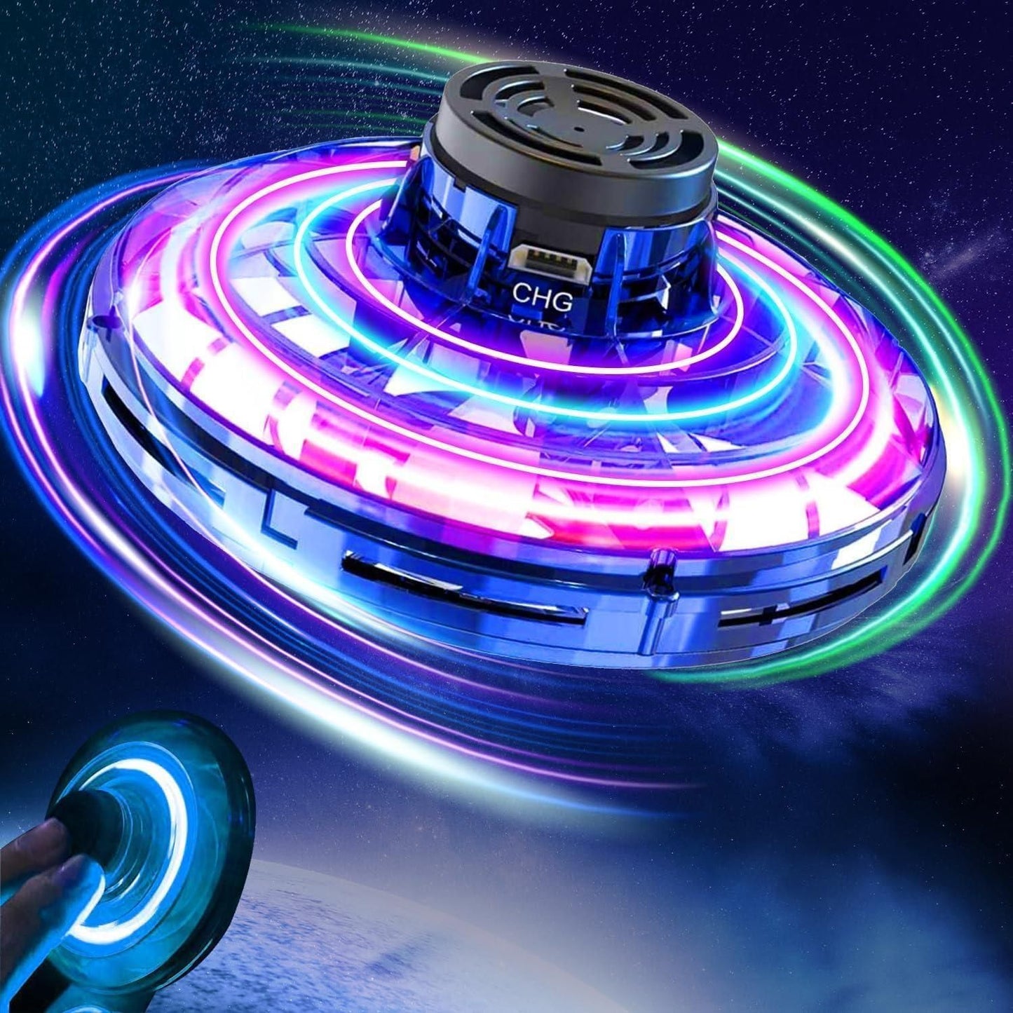 “Magic Flying Orb Spinner – The Ultimate Toy for Kids’ Outdoor Fun!